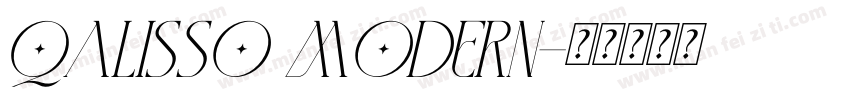 Qalisso Modern字体转换